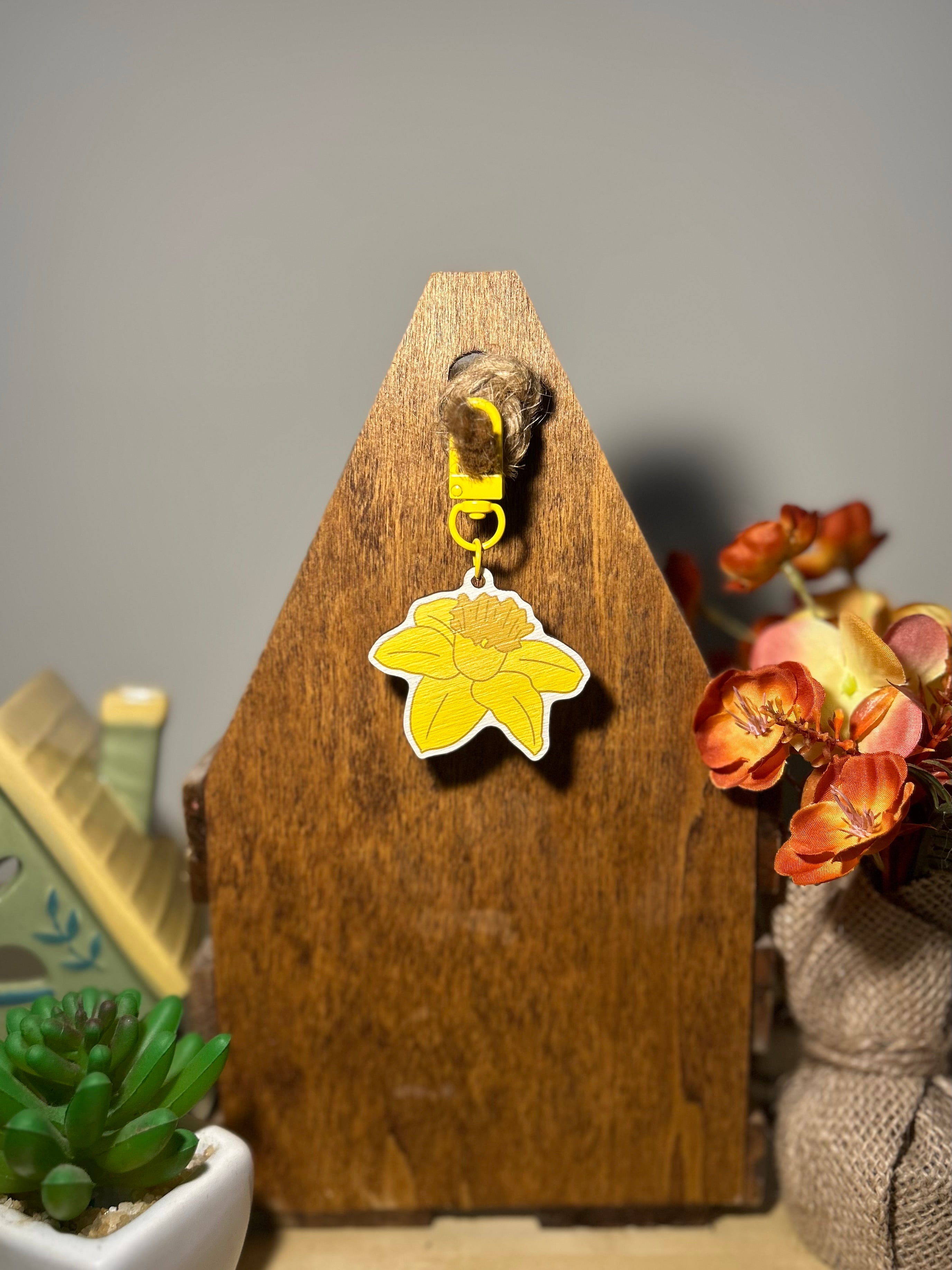 Daffodil Keychain