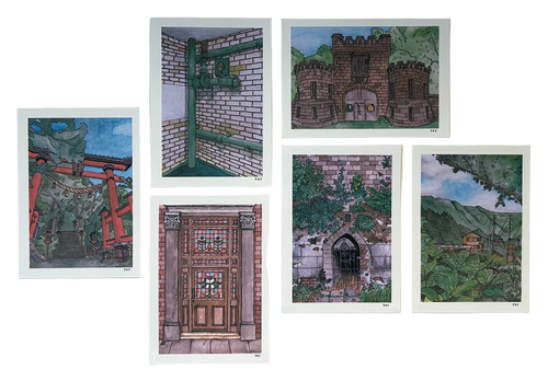 A5 Castle Gate Art Print