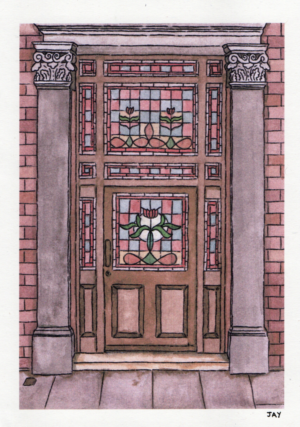 A5 Stained Glass Art Print