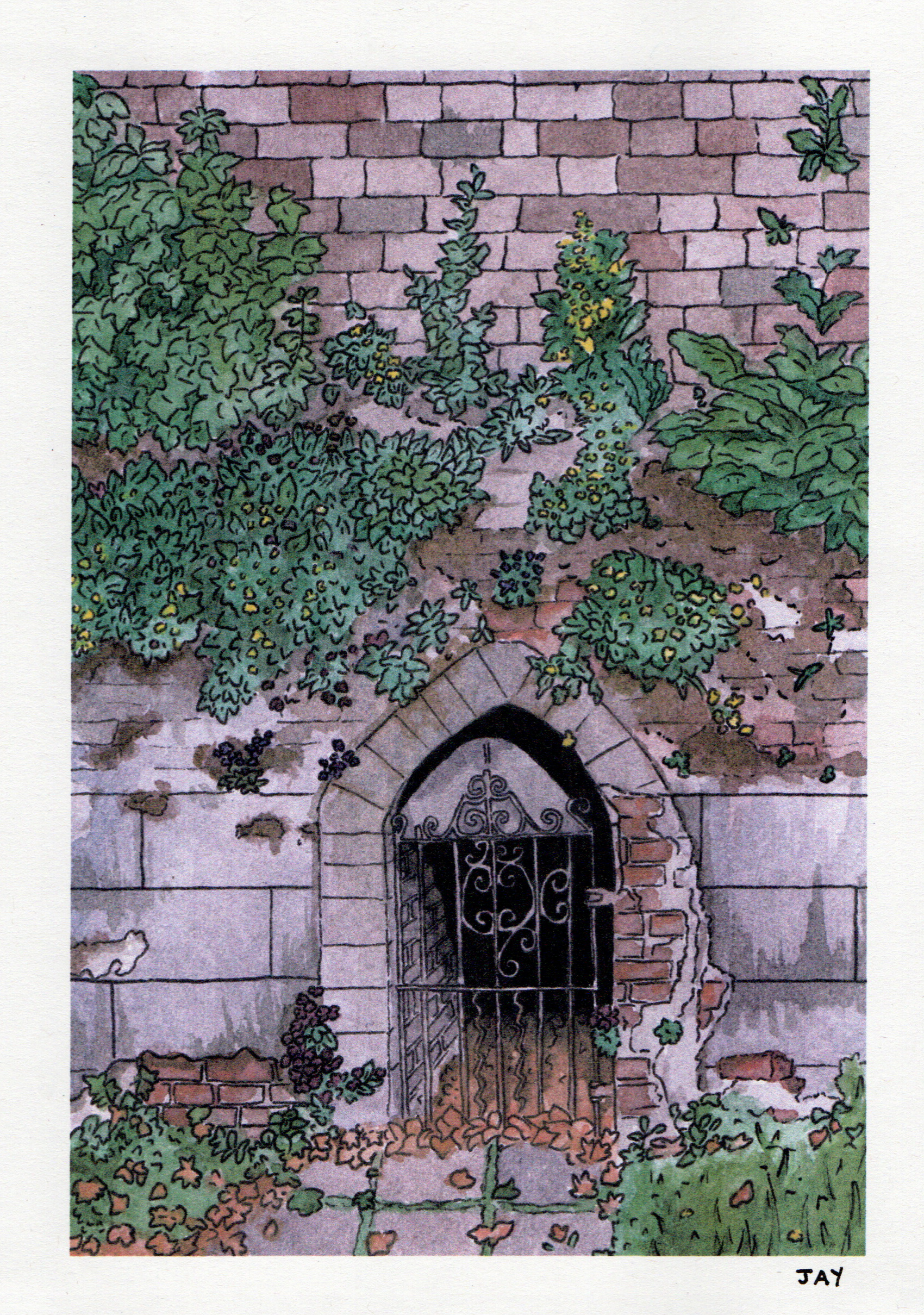 A5 Castle Gate Art Print